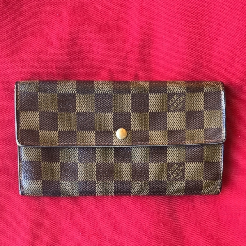 Louis Vuitton Brown Checkered Wallet